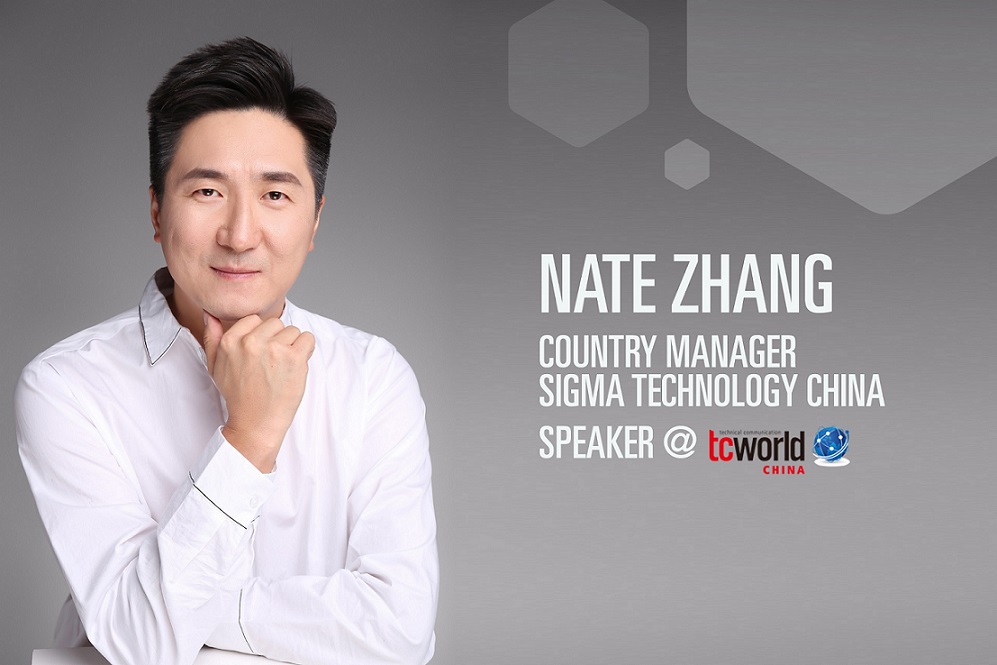 Nate Zhang will speak at tcworld technical communication